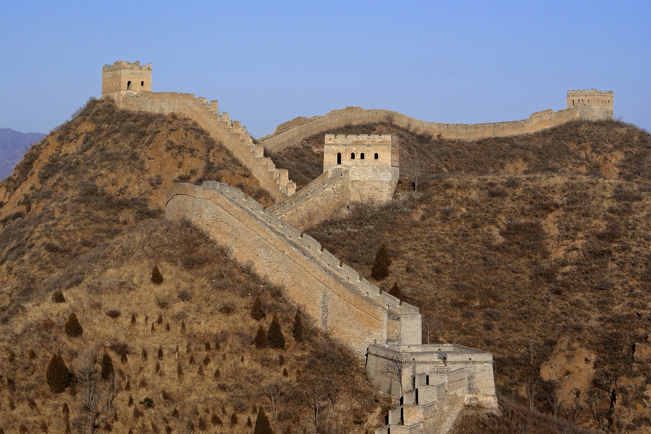great wall of china, china, sightseeing