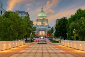 Madison, Wisconsin, USA state Capitol Building