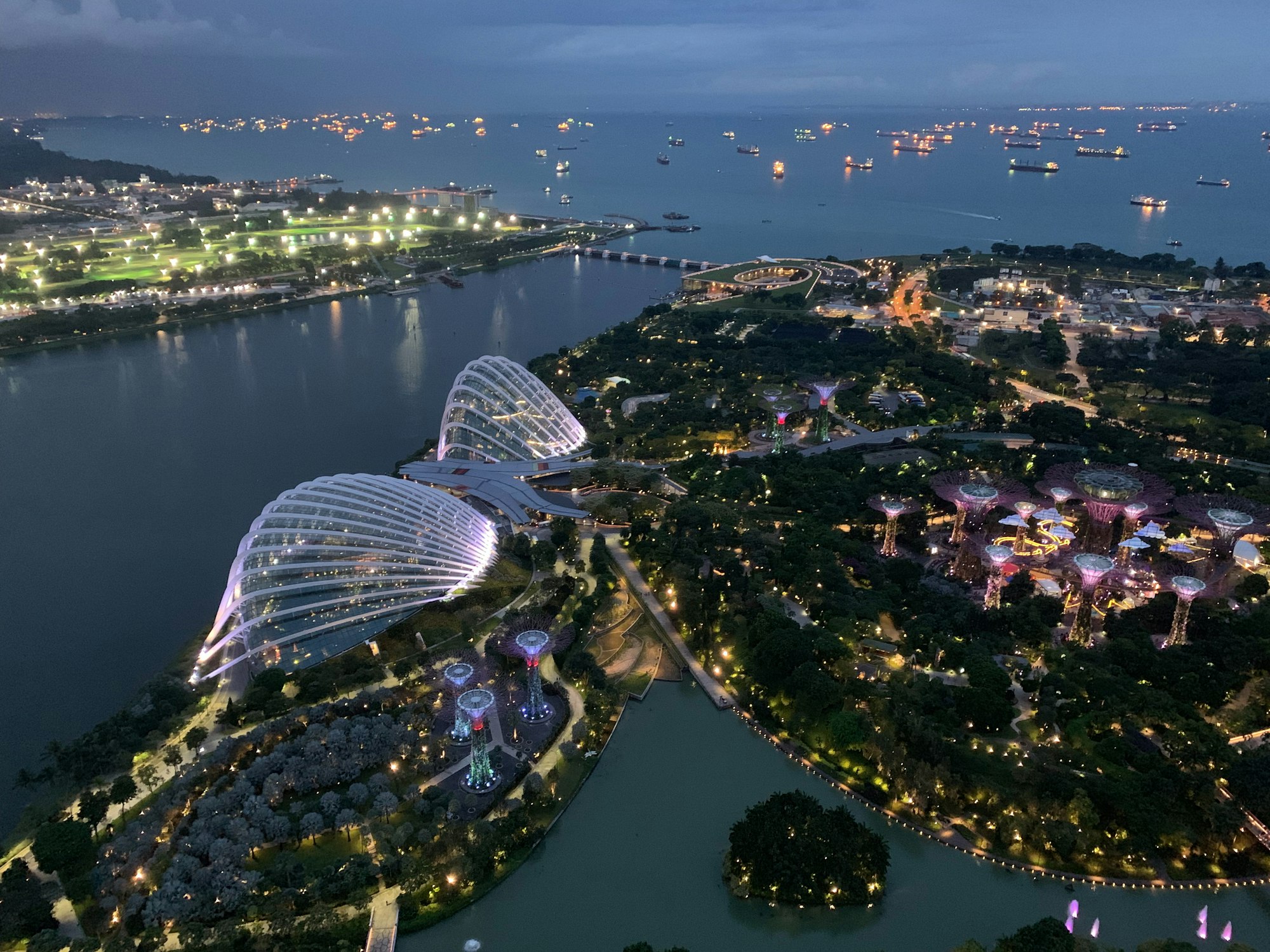 Singapore bay by night